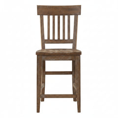 Steve Silver Furniture - Riverdale Counter Height Dining Chair - Light Brown Wood - Chairs