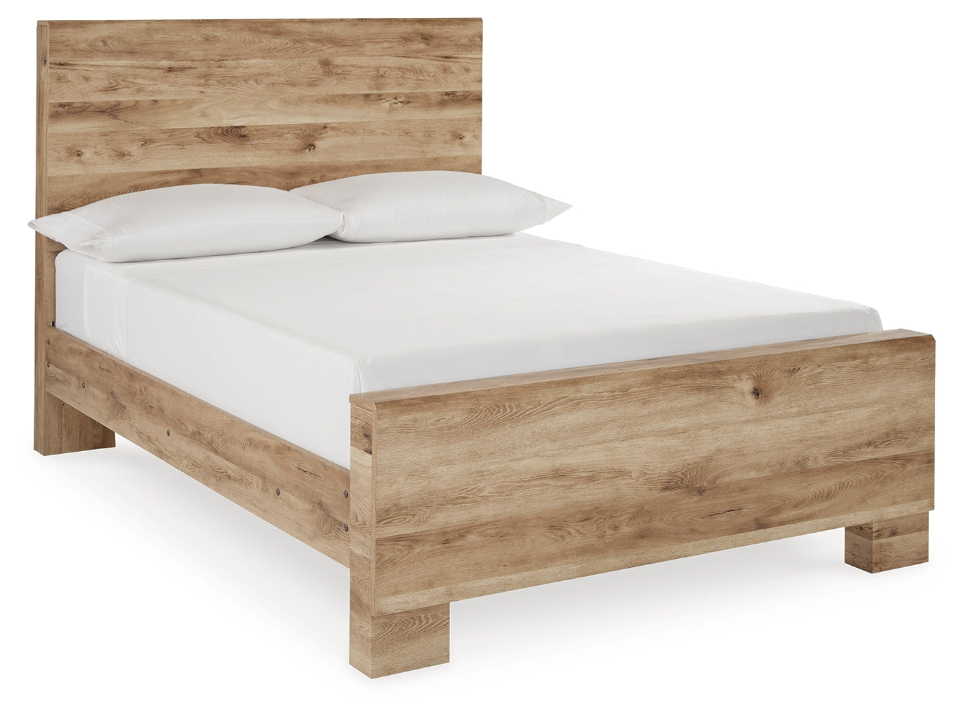 Ashley Furniture - Hyanna Full Panel Bed - Brown - Beige Wood - Beds