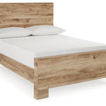 Ashley Furniture - Hyanna Full Panel Bed - Brown - Beige Wood - Beds