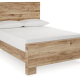 Ashley Furniture - Hyanna Full Panel Bed - Brown - Beige Wood - Beds