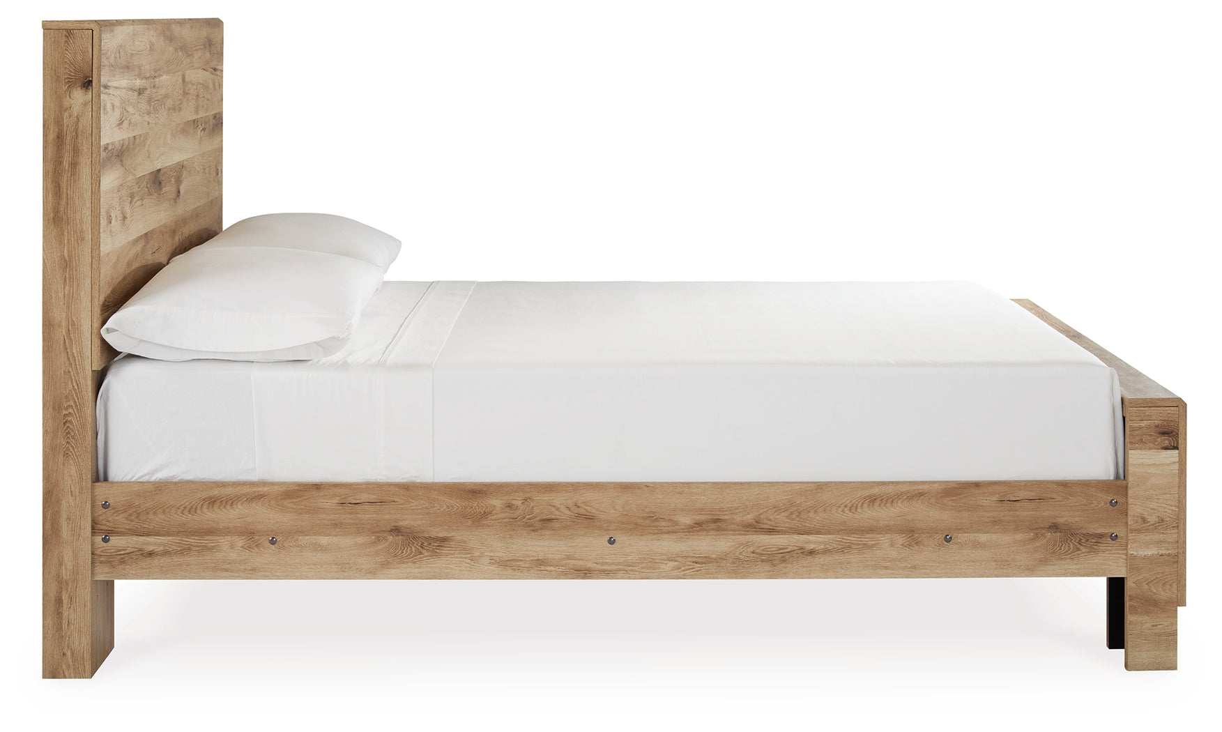 Ashley Furniture - Hyanna Full Panel Bed - Brown - Beige Wood - Beds - Additional View 4