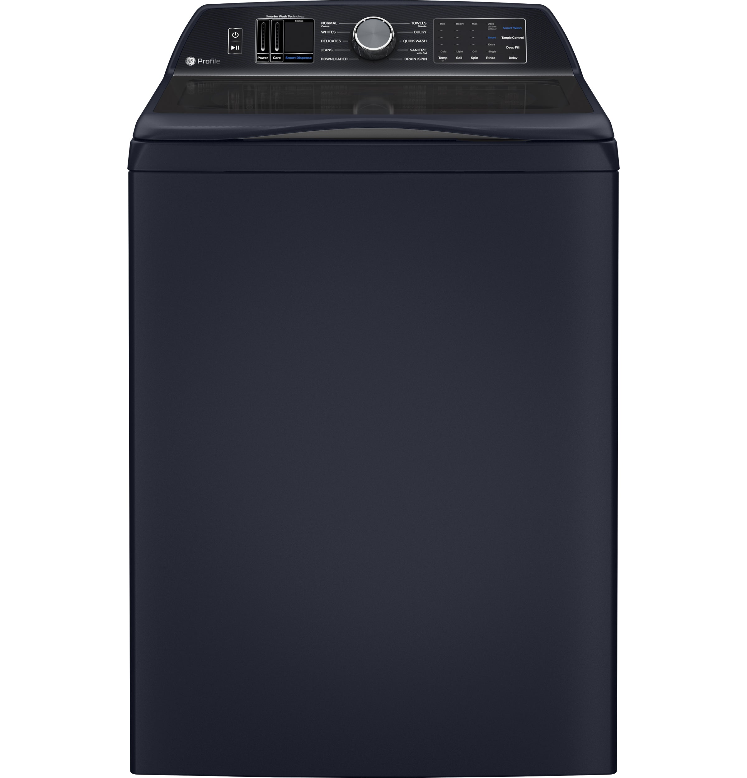 GE Profile Energy Star 5.3 Cu. Ft. Capacity Washer With Smarter Wash Technology And Adaptive Smartdispense - Sapphire Blue - Washers