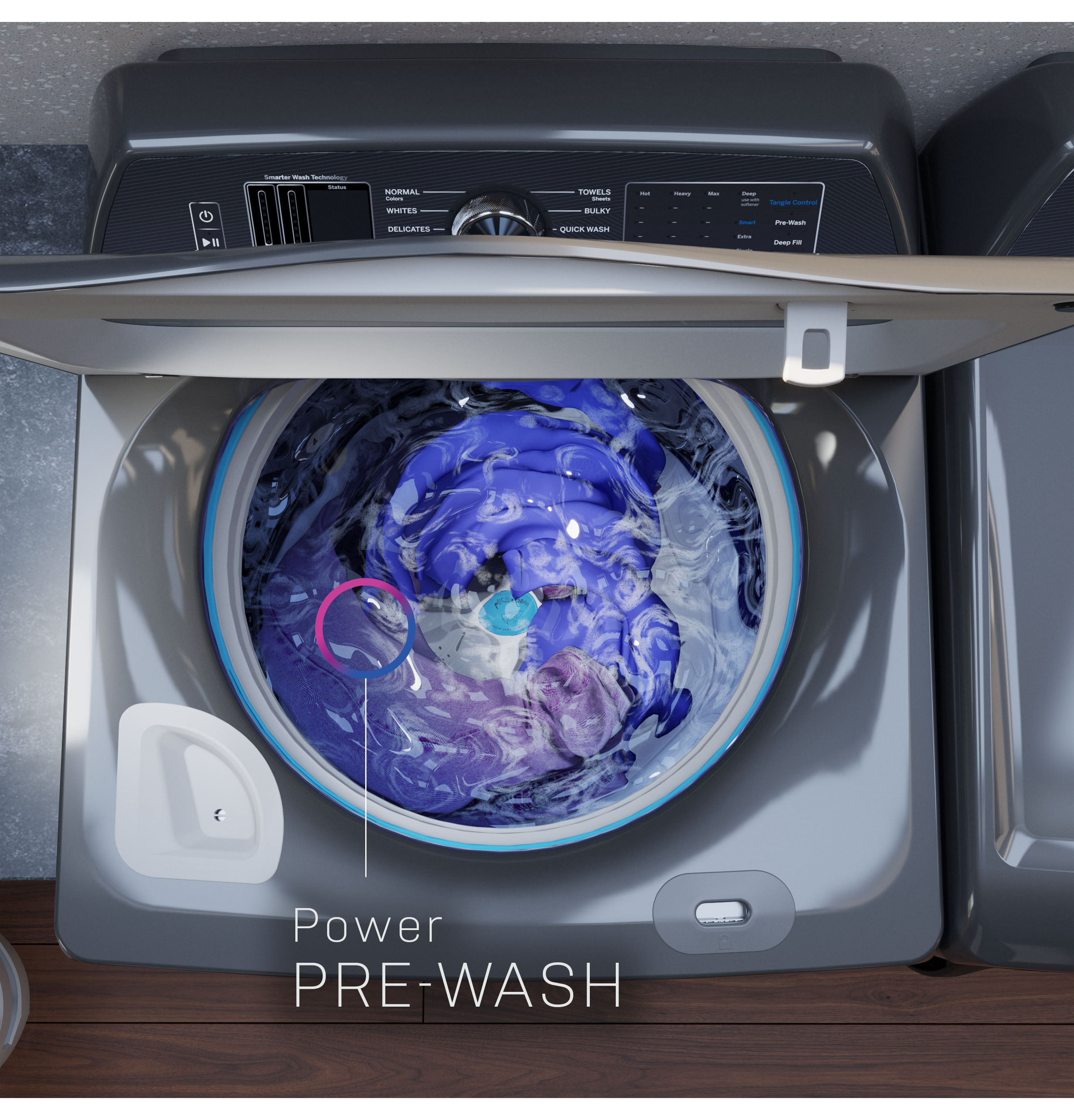 GE SAPPHIRE BLUE TOP LOAD 5.3CU WASHER - Washers - Additional View 12