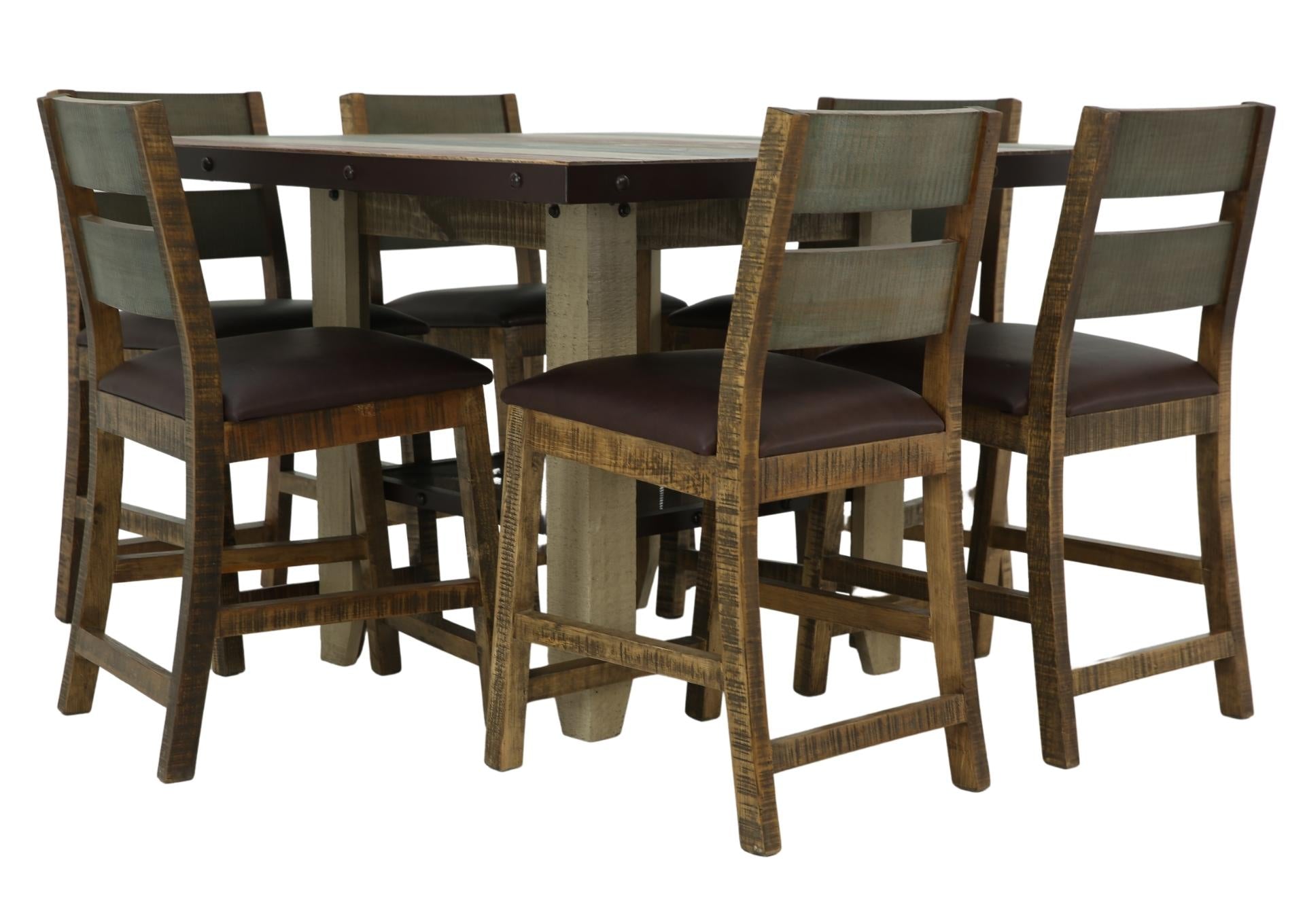 Jefferson 7 Piece Counter Height Dining Set - Additional View 1