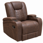 Ozias Brown Glider Recliner