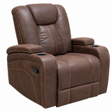 Ozias Brown Glider Recliner