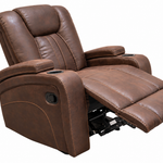 Ozias Brown Glider Recliner - Additional View 1