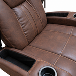 Ozias Brown Glider Recliner - Additional View 2
