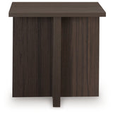 Ashley Furniture - ZENDEX 2 PIECE OCCASIONAL TABLE SET - Dark Brown Wood - Tables - Additional View 5