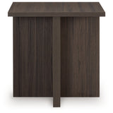 Ashley Furniture - ZENDEX 2 PIECE OCCASIONAL TABLE SET - Dark Brown Wood - Tables - Additional View 7