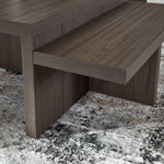 Ashley Furniture - ZENDEX 2 PIECE OCCASIONAL TABLE SET - Dark Brown Wood - Tables - Additional View 8