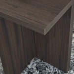 Ashley Furniture - ZENDEX 2 PIECE OCCASIONAL TABLE SET - Dark Brown Wood - Tables - Additional View 9