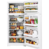 GE WHITE 17.5CU TOP FREEZER REFRIGERATOR - Refrigerators - Additional View 1