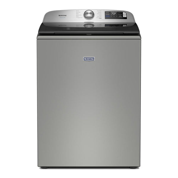 Whirlpool - MAYTAG SILVER 5.2CU TOP LOAD PET PRO WASHER - Pearl Silver Steel - Washers
