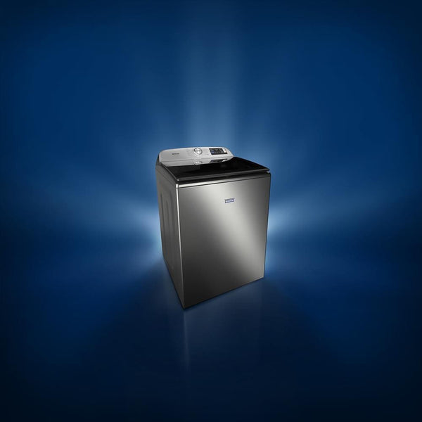 Whirlpool - MAYTAG SILVER 5.2CU TOP LOAD PET PRO WASHER - Pearl Silver Steel - Washers - Additional View 1