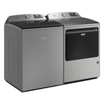 Whirlpool - MAYTAG SILVER 5.2CU TOP LOAD PET PRO WASHER - Pearl Silver Steel - Washers - Additional View 3