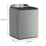 Whirlpool - MAYTAG SILVER 5.2CU TOP LOAD PET PRO WASHER - Pearl Silver Steel - Washers - Additional View 5