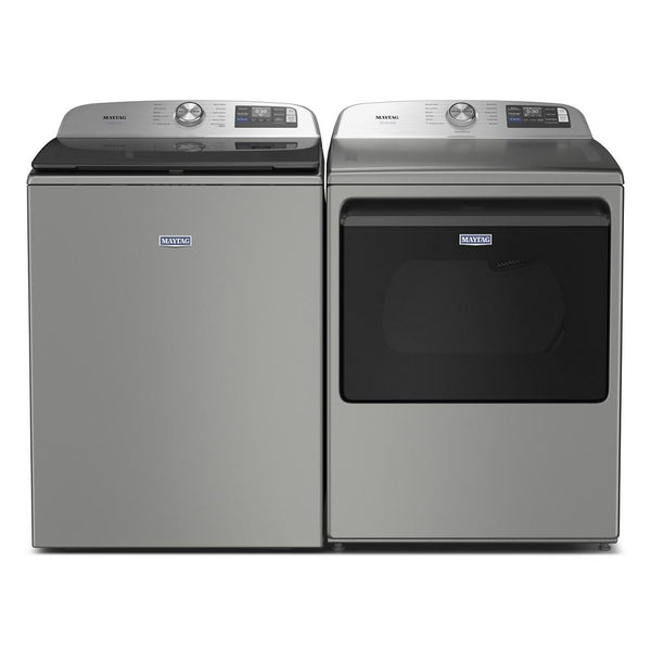 Whirlpool - MAYTAG SILVER 5.2CU TOP LOAD PET PRO WASHER - Pearl Silver Steel - Washers - Additional View 7