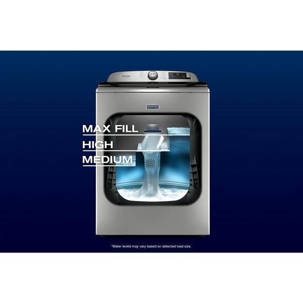 Whirlpool - MAYTAG SILVER 5.2CU TOP LOAD PET PRO WASHER - Pearl Silver Steel - Washers - Additional View 14