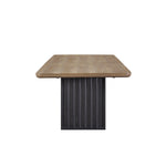 Bernards - ELURE TRESTLE DINING TABLE - Black|Light Brown Wood - Tables - Additional View 2