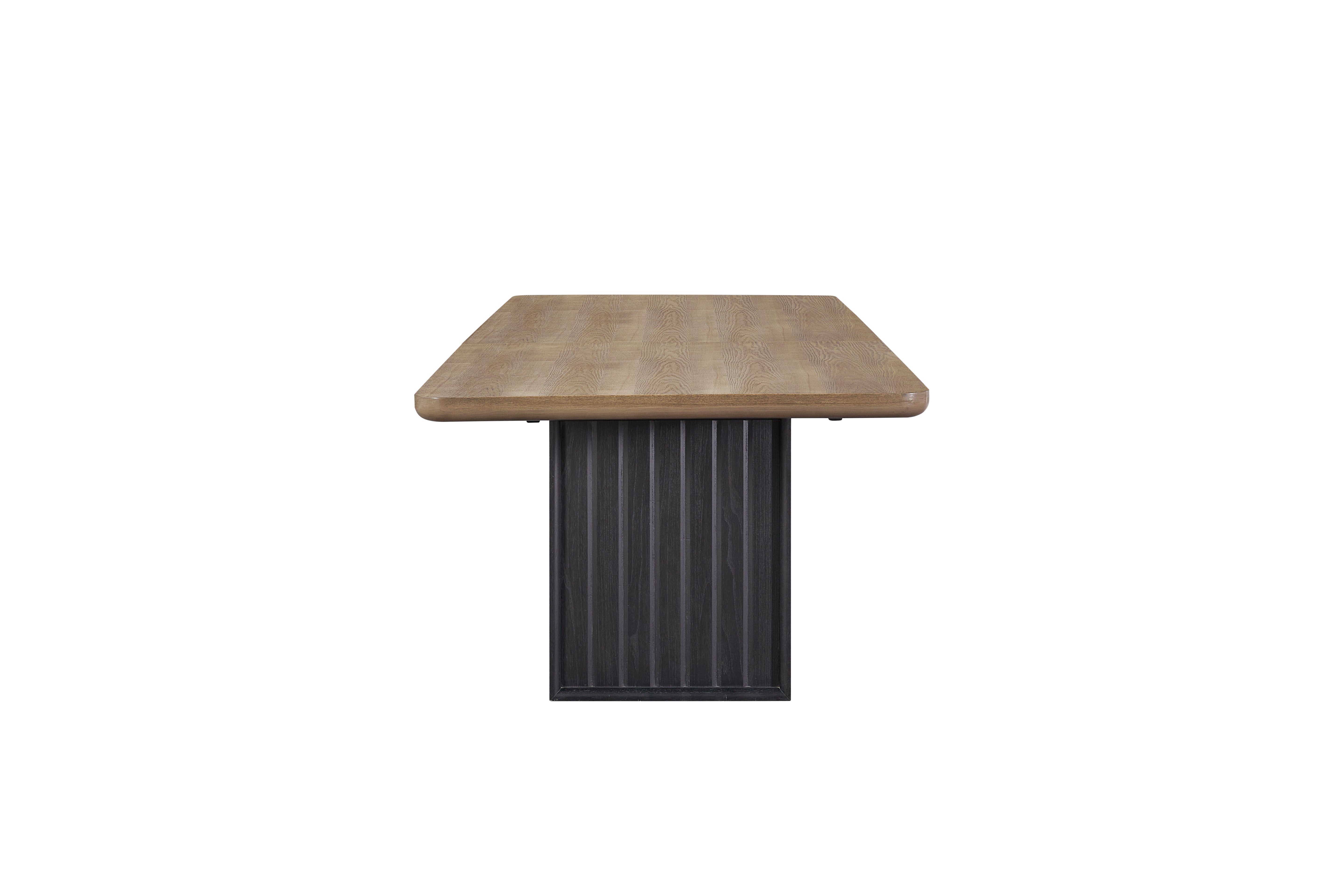 Bernards - ELURE TRESTLE DINING TABLE - Black|Light Brown Wood - Tables - Additional View 2