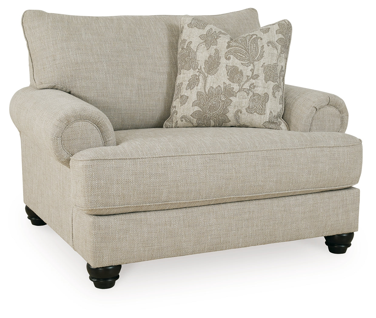 Ashley Furniture - ASANTI FOG OVERSIZED CHAIR - Pearl Silver Fabric - Chairs