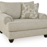 Ashley Furniture - ASANTI FOG OVERSIZED CHAIR - Pearl Silver Fabric - Chairs