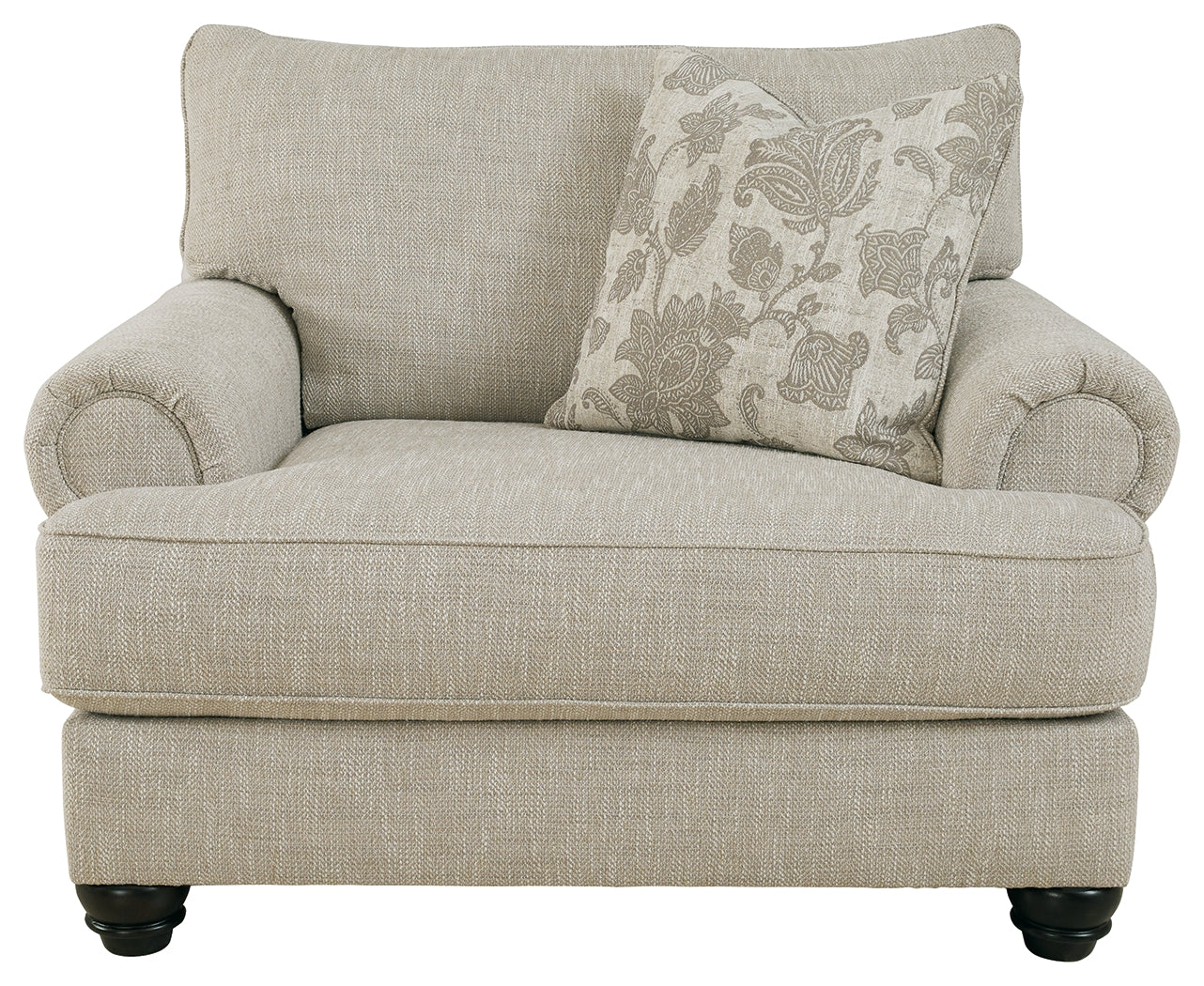 Ashley Furniture - ASANTI FOG OVERSIZED CHAIR - Pearl Silver Fabric - Chairs - Additional View 2