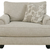 Ashley Furniture - ASANTI FOG OVERSIZED CHAIR - Pearl Silver Fabric - Chairs - Additional View 2