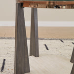 Ashley Furniture - FRAZWA ROUND END TABLE - Dark Gray Glass|Wood - Tables - Additional View 3