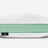 Bedgear - Level Transition 2.0 Back Sleeper Pillow - White|Green Fabric - Pillows - Additional View 2