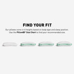 Bedgear - Level Transition 2.0 Back Sleeper Pillow - White|Green Fabric - Pillows - Additional View 5