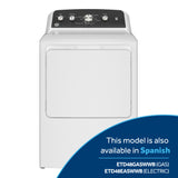 GE WHITE ELECTRIC 7.2CU DRYER - Dryers - Additional View 15