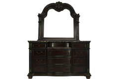Stanley Cherry Dresser And Mirror