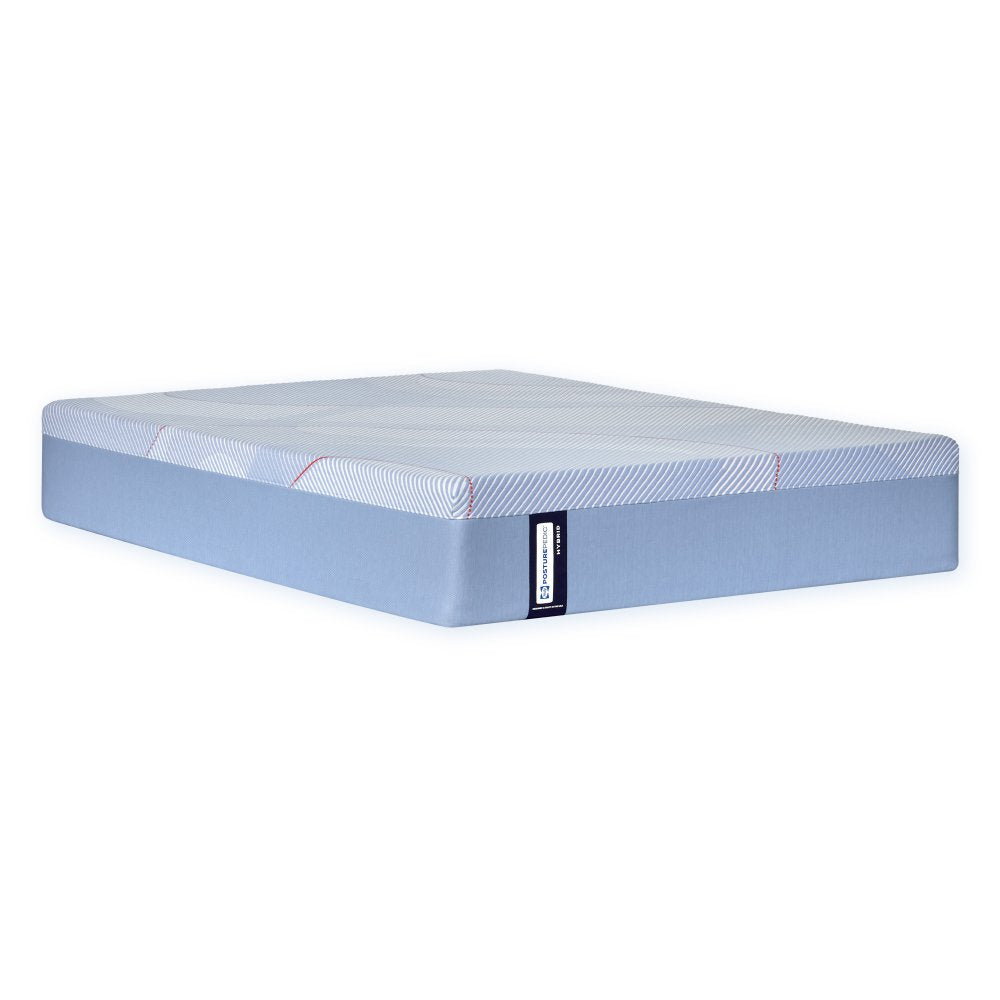 Tempur Sealy - MEDINA II MEDIUM HYBRID TWIN MATTRESS - Light Blue|Blue Fabric - Mattresses - Additional View 8