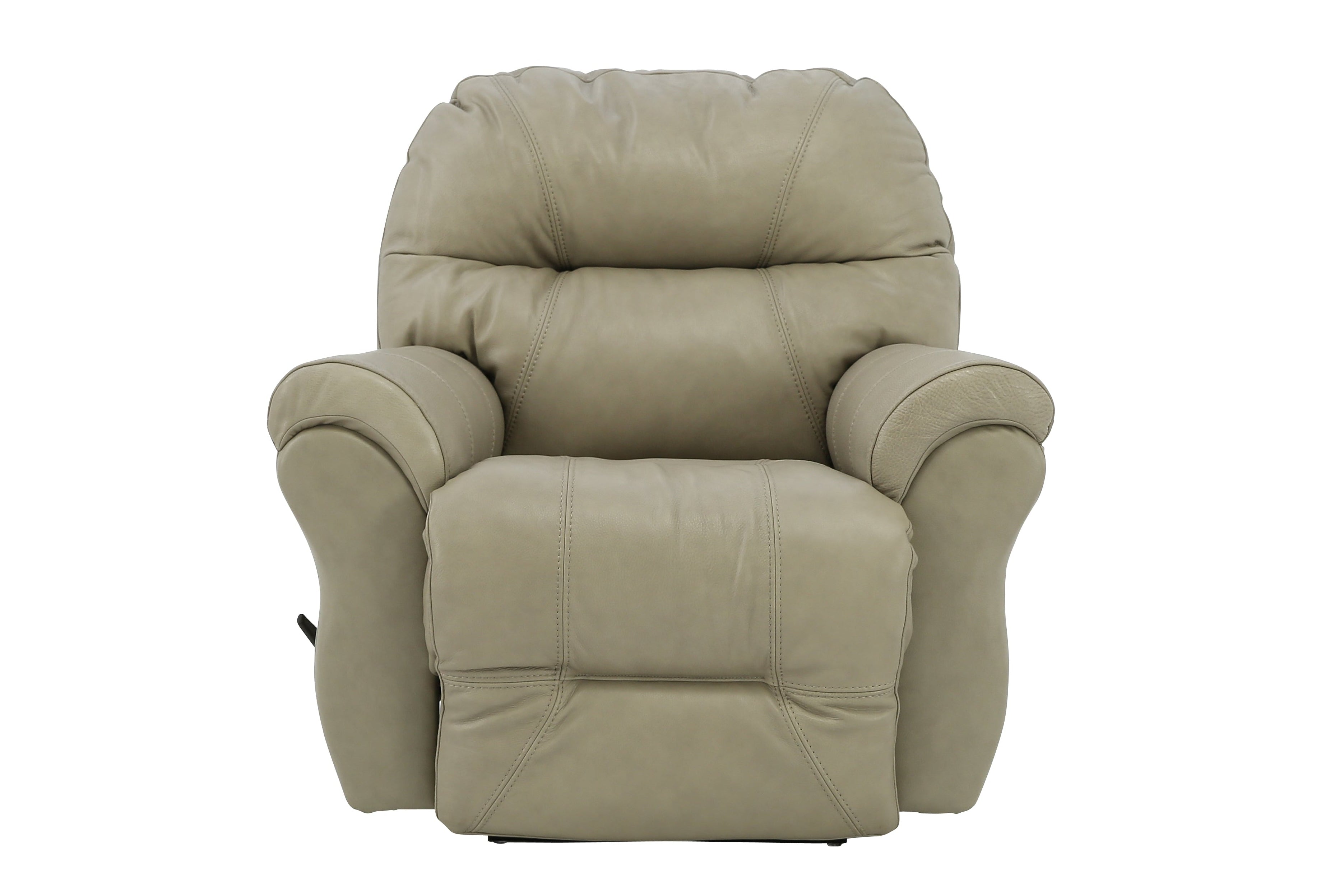 Bodie Top Grain Leather Recliner - Grey