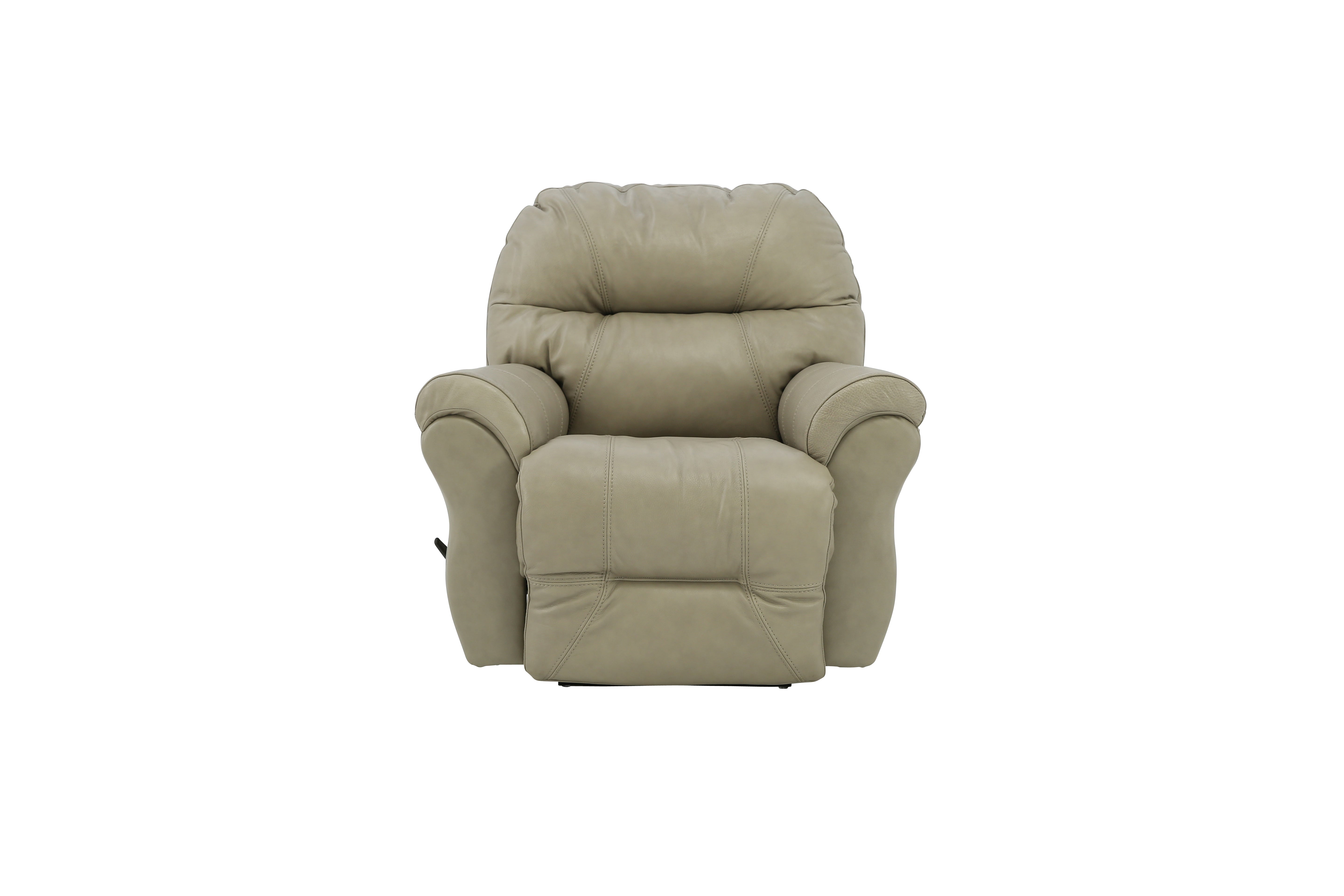 Bodie Top Grain Leather Recliner - Grey