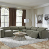 Drover Green 5 Piece Power Sectional