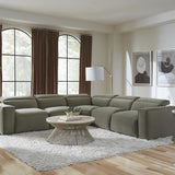 Drover Green 5 Piece Power Sectional
