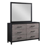 Daughtrey Black Dresser And Mirror