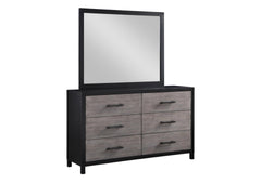 Daughtrey Black Dresser And Mirror