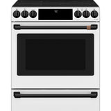 CAFE MATTE WHITE SLIDE-IN ELECTRIC RANGE WITH RADIENT AND CONVECTION - White|Black - Ranges - Additional View 28