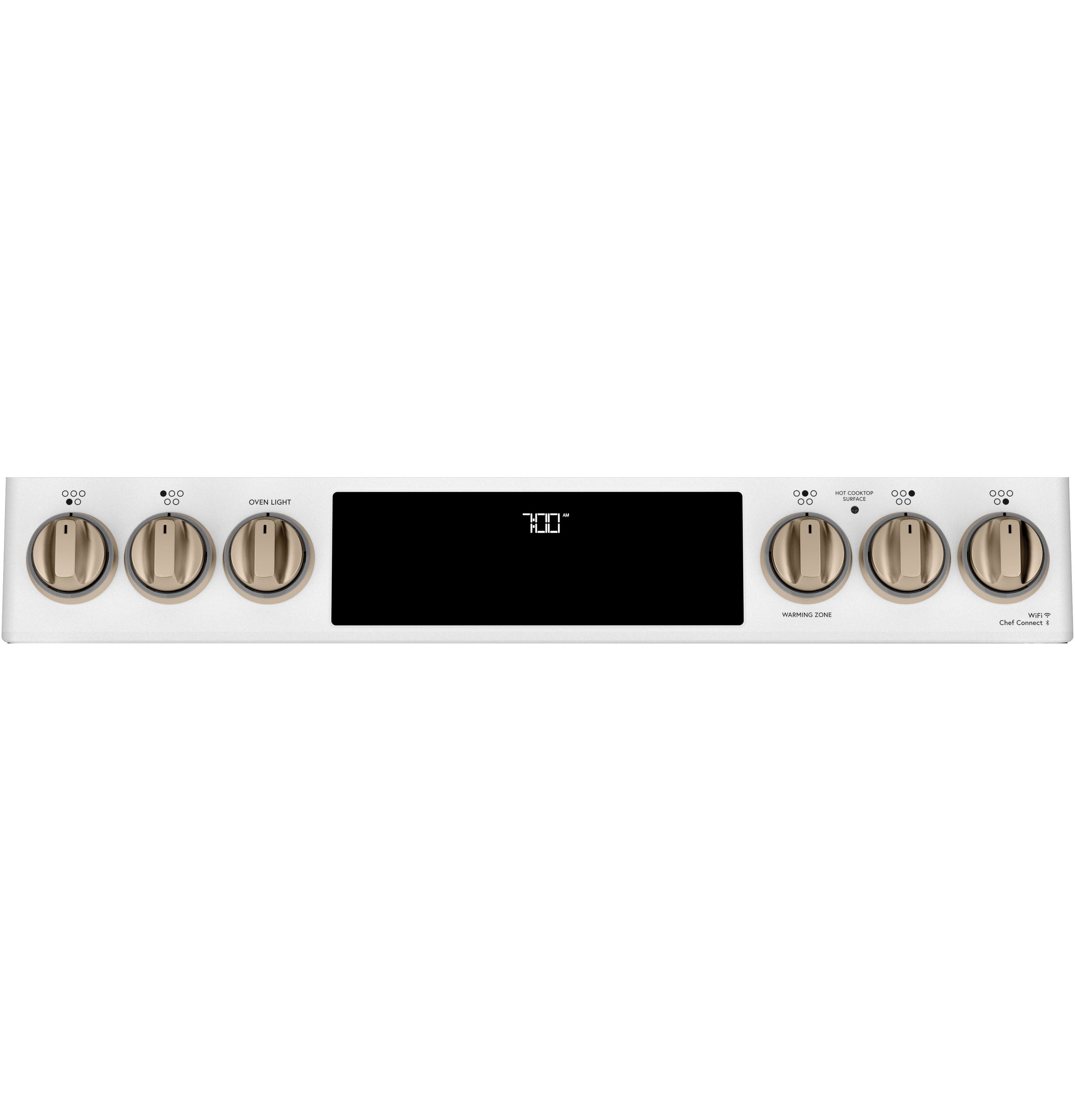 CAFE MATTE WHITE SLIDE-IN ELECTRIC RANGE WITH RADIENT AND CONVECTION - White|Black - Ranges - Additional View 4