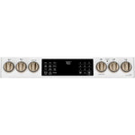 CAFE MATTE WHITE SLIDE-IN ELECTRIC RANGE WITH RADIENT AND CONVECTION - White|Black - Ranges - Additional View 5