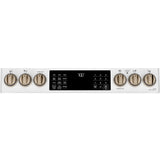 CAFE MATTE WHITE SLIDE-IN ELECTRIC RANGE WITH RADIENT AND CONVECTION - White|Black - Ranges - Additional View 5