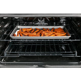 CAFE MATTE WHITE SLIDE-IN ELECTRIC RANGE WITH RADIENT AND CONVECTION - White|Black - Ranges - Additional View 9
