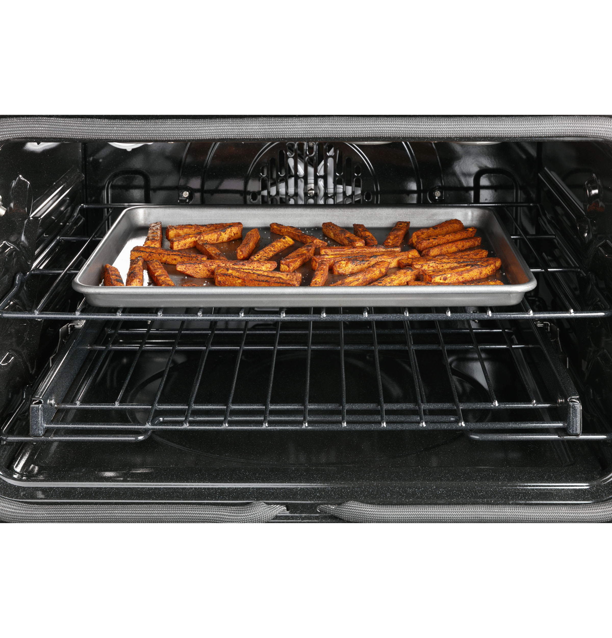 CAFE MATTE WHITE SLIDE-IN ELECTRIC RANGE WITH RADIENT AND CONVECTION - White|Black - Ranges - Additional View 9