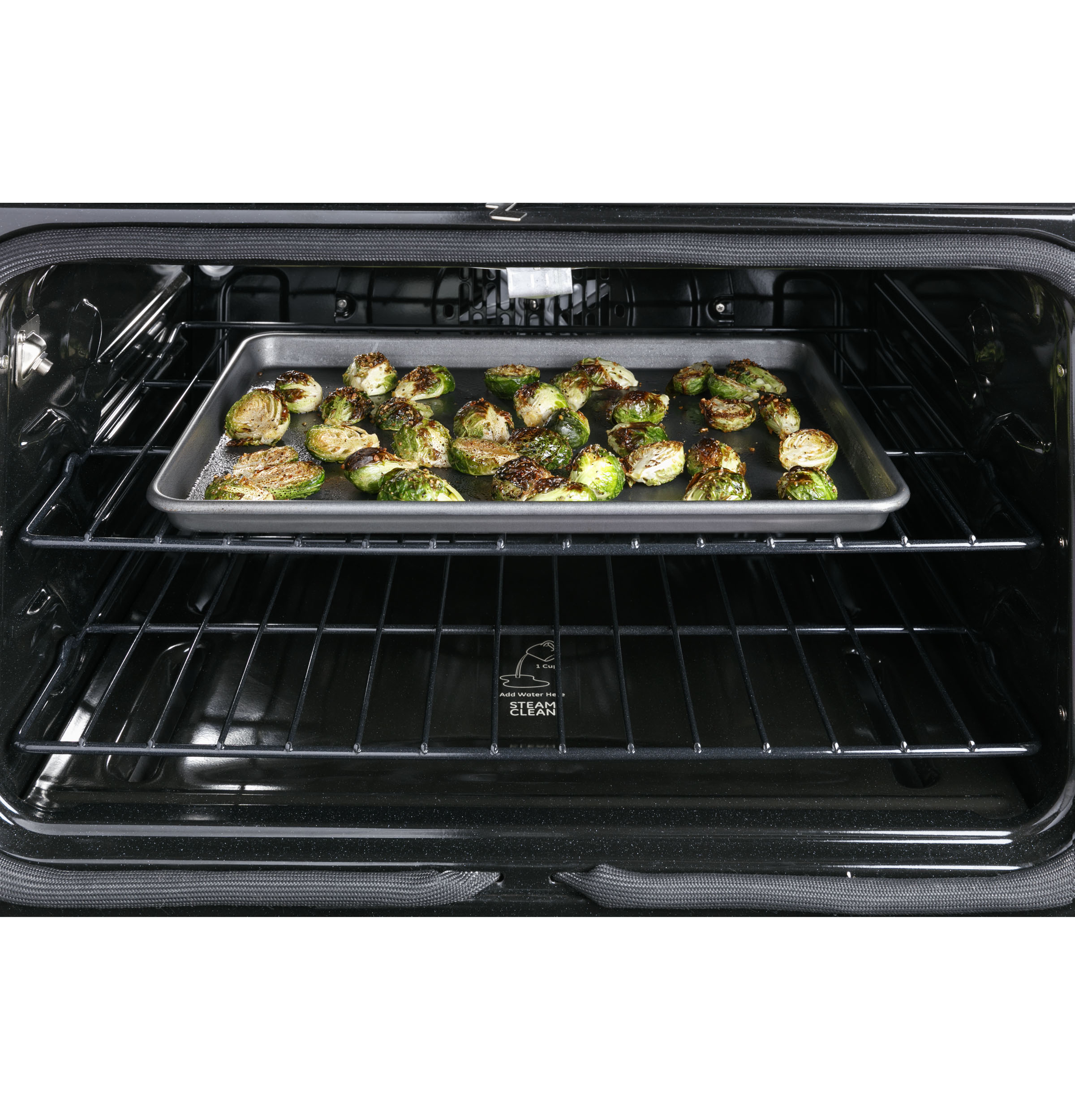 CAFE MATTE WHITE SLIDE-IN ELECTRIC RANGE WITH RADIENT AND CONVECTION - White|Black - Ranges - Additional View 11