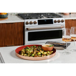 CAFE MATTE WHITE SLIDE-IN ELECTRIC RANGE WITH RADIENT AND CONVECTION - White|Black - Ranges - Additional View 12