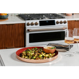 CAFE MATTE WHITE SLIDE-IN ELECTRIC RANGE WITH RADIENT AND CONVECTION - White|Black - Ranges - Additional View 12